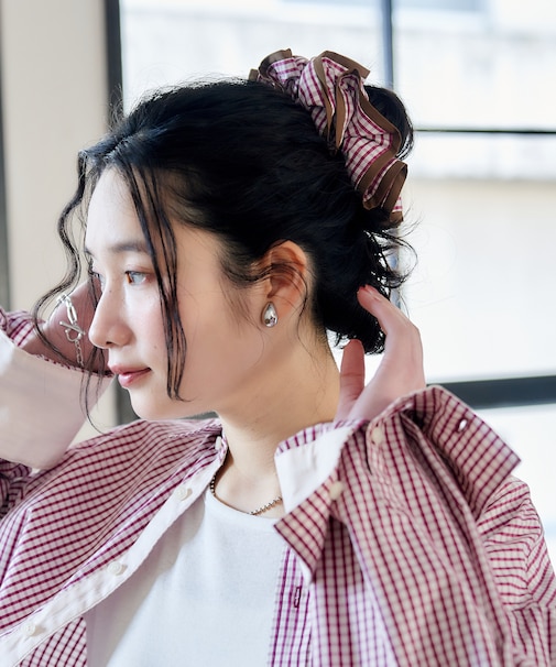 【1月30日12:00～販売開始】別注 マルチストライプ シュシュ