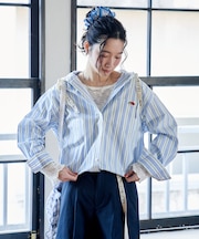 別注 マルチカラーフード付き ショートシャツ