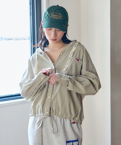 別注 マルチカラーフード付き ショートシャツ