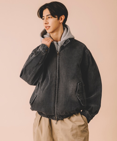 Urban Comfortable 2WAY ジップアップ ウールブルゾン 【限定展開