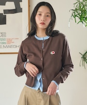 別注 配色レイヤード ニットカーディガン