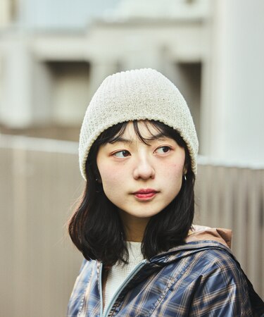 リブニット帽