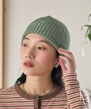 リブニット帽