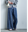とろみ ワイドデニムパンツ＜セットアップ対応＞