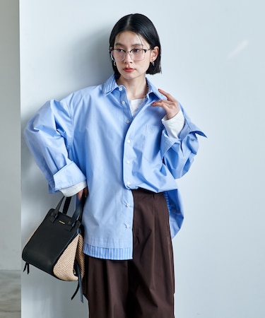 レイヤード風 デザインシャツ