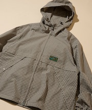 別注 チェック フード ジップシャツジャケット