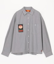 別注 オックスフォード クロップド ロングスリーブ ワークシャツ