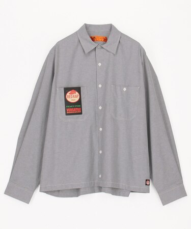 別注 オックスフォード クロップド ロングスリーブ ワークシャツ