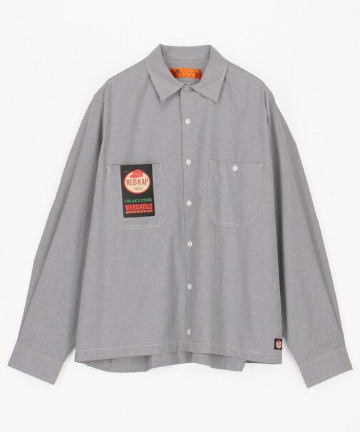 別注 オックスフォード クロップド ロングスリーブ ワークシャツ