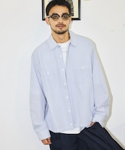 別注 オックスフォード クロップド ロングスリーブ ワークシャツ