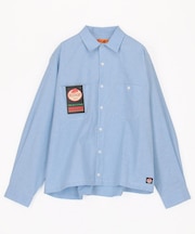 別注 オックスフォード クロップド ロングスリーブ ワークシャツ