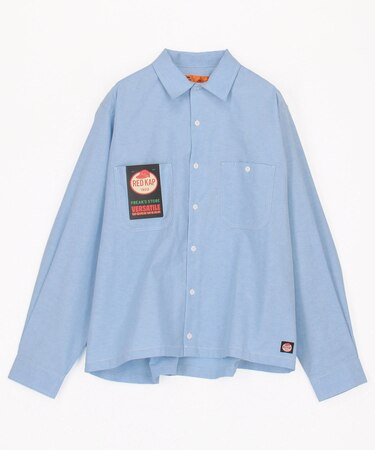 別注 オックスフォード クロップド ロングスリーブ ワークシャツ