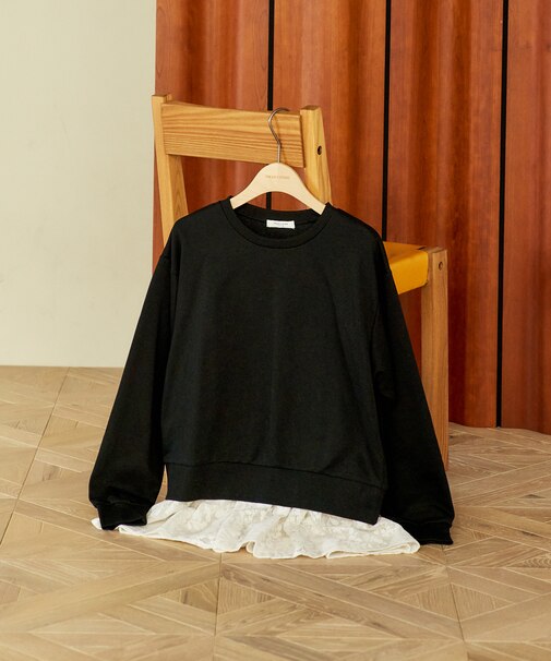 【セットアイテム】レイヤード キャミソールセット スウェットプルオーバー