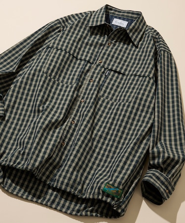 別注 フィッシングポケット ロングスリーブ スピンドルシャツ