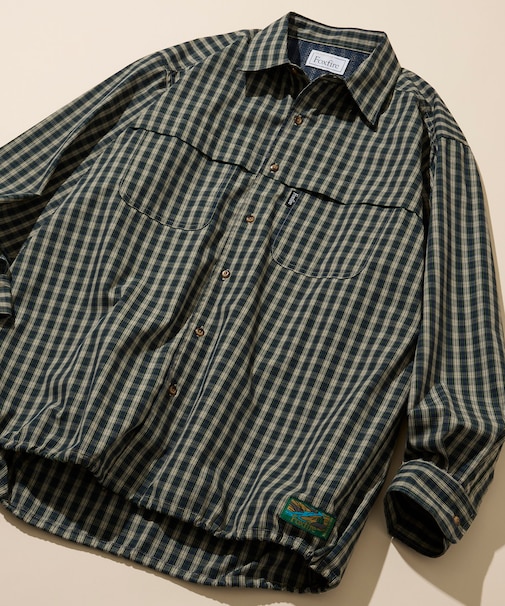 別注 フィッシングポケット ロングスリーブ スピンドルシャツ