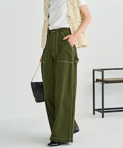 ペインター ワイドパンツ/コットンワイドパンツ