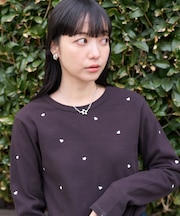 ミニハート刺繍 ロンT