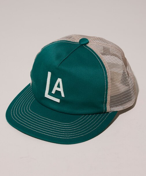 別注 フェルト ロゴ ツイル メッシュ キャップ