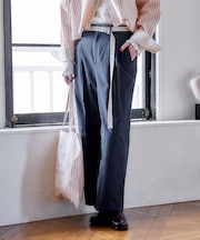 【1月30日12:00～販売開始】別注 ロゴベルト付き ツイルパンツ