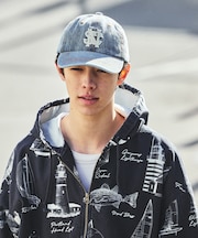 フェード加工 デニム NSC ロゴキャップ