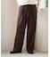 ワイドストレートシルエット ワンタック スラックスパンツ