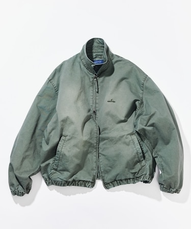 ガーメントダイ チノツイル ジップブルゾン