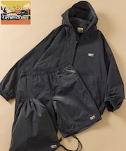 アウトドア リップストップ ナイロン ワンポイントロゴ ジップアップパーカー ショーツ バッグ 3Pセット