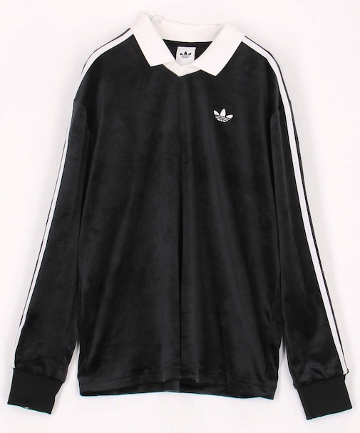 ベロア ポロ ロングスリーブ