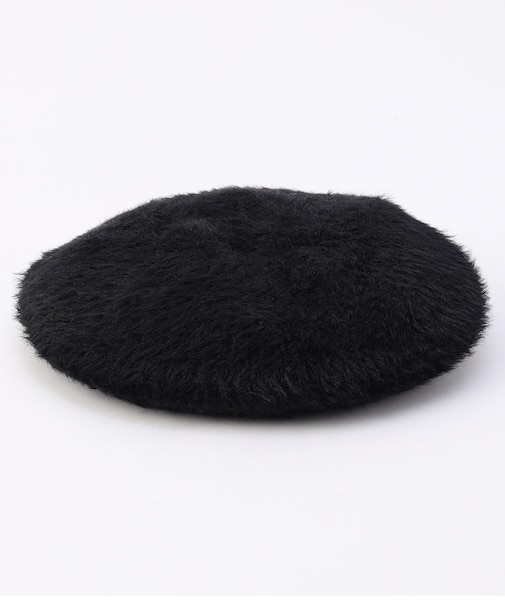 モヘアライクベレー帽