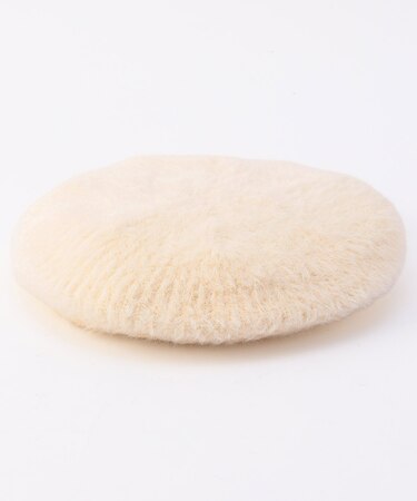 モヘアライクベレー帽