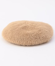 モヘアライクベレー帽