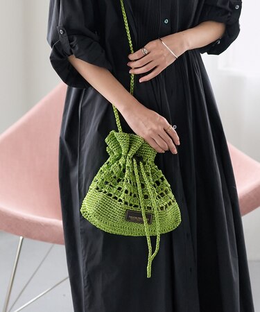 別注ラメ メッシュ ショルダーバッグ