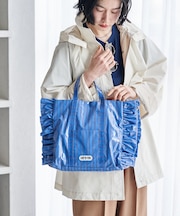 別注 2WAY ストライプ PVC トートバッグ/A4サイズトートバッグ