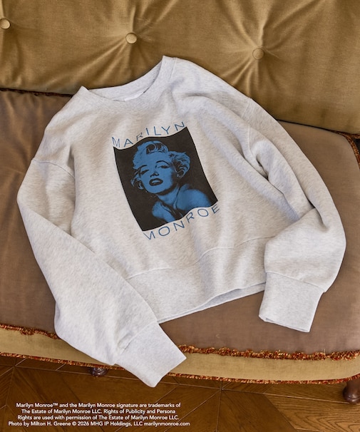 マリリン・モンロー PHOTO PRINT SWEAT SHIRT