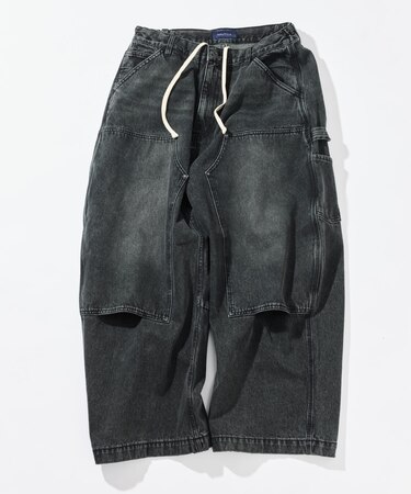 スーパーワイド カーブシルエット ダブルニー ペインターパンツ