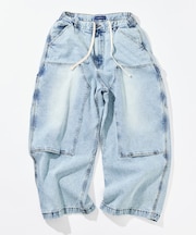 スーパーワイド カーブシルエット ダブルニー ペインターパンツ