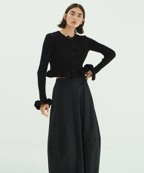W FACE SHORT FRILLED KNIT TOPS｜フリークスストアの通販｜&mall