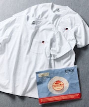 別注 2P クルーネック ショートスリーブ ワンポイントロゴ ポケットTee 2枚セット