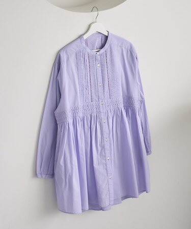 インド ピンタック チュニックブラウス