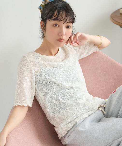 ストレッチレース Tシャツ