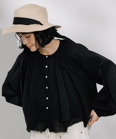 インド レイヤード ショートシャツ