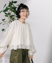 インド レイヤード ショートシャツ