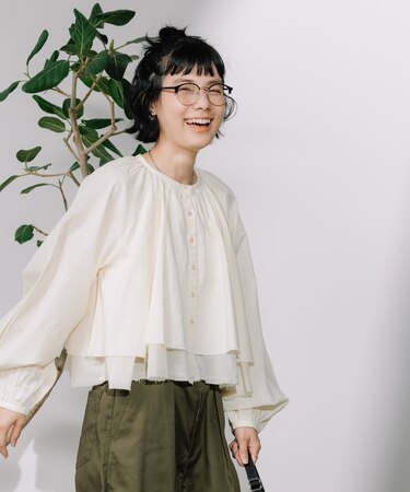 インド レイヤード ショートシャツ