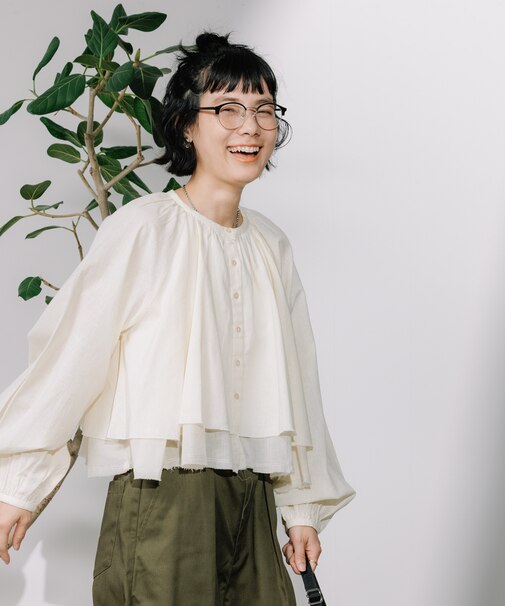 インド レイヤード ショートシャツ