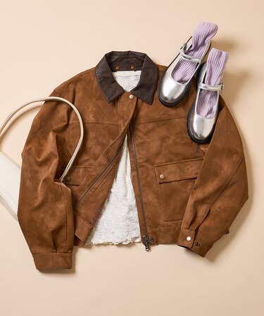 レザレット 2WAY ショートブルゾン