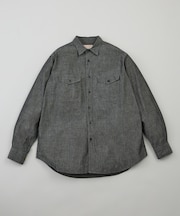 【Japan Exclusive】Chambray Work Shirt Black Pigment Produced by 金子恵治