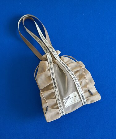 別注 メッシュフリルシューズバッグ