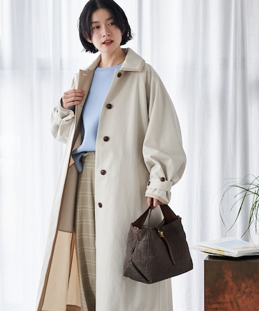 配色 ステンカラーコート