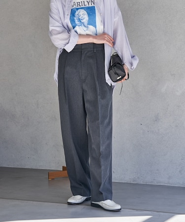 FIT MAGIC  マーベルト スラックスパンツ