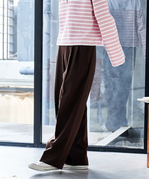 FIT MAGIC マーベルト スラックスパンツ